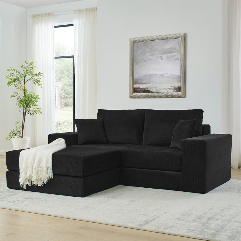 Canapé modulaire Cloud, Noir