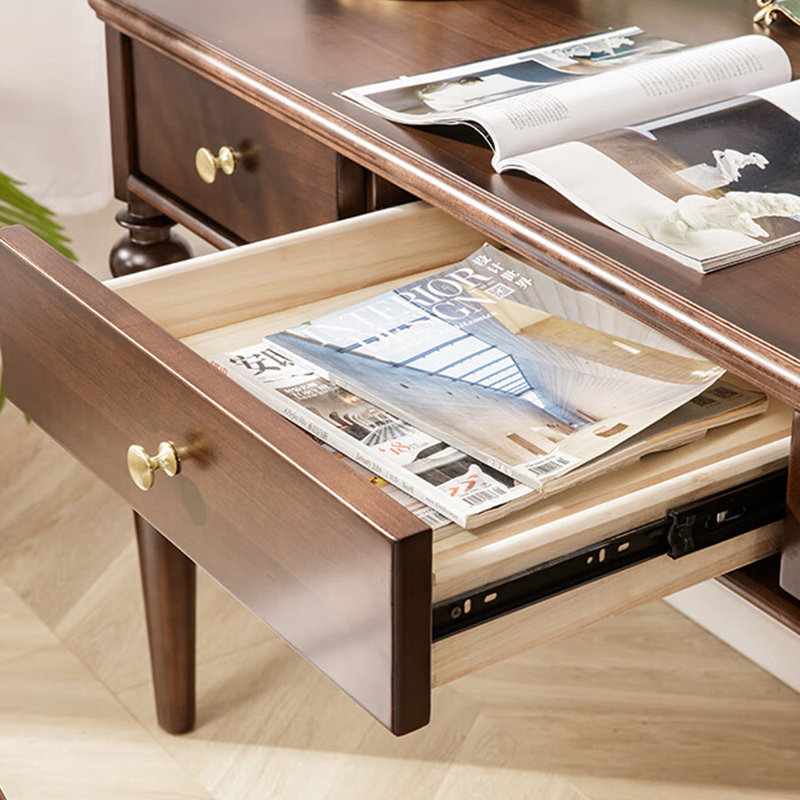 Bureau de style rétro français, H 45,28 po x l 47,24 po x P 23,62 po