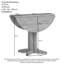 Dover Extendable Round Dining Table