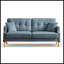 Canapé 3 places Living Space avec tissu imperméable-1416334223