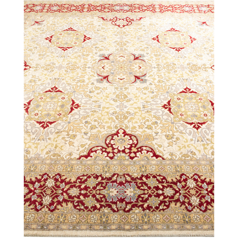 Sophie-Rae, One-Of-A-Kind Hand-Knotted Area Rug - Ivory, 6' 2" X 6' 7"