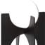 Ensemble de 2 sphères de cristal Uttermost Ellianna sur base noire