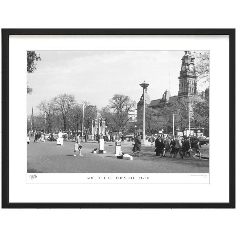 Southport, Lord Street C1960 by Francis Frith - Single Picture Frame Print, 40cm H x 50cm W x 2.3cm D