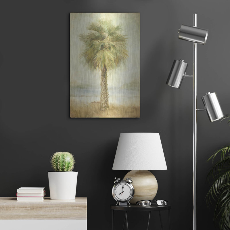 «Mirage Palm 1» par Danhui Nai, art mural en métal, H 24 po x l 16 po