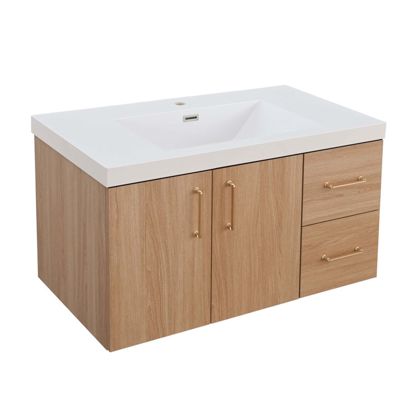 Ensemble de meuble-lavabo mural 36 po