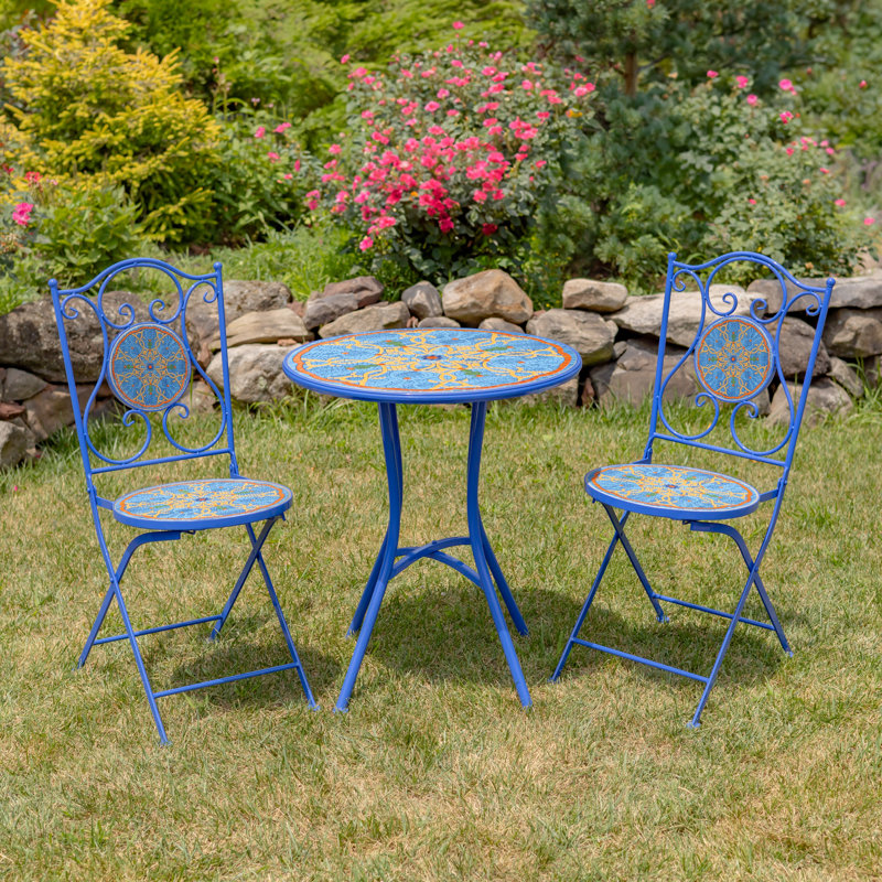 Rashaunda 2 - Person Patio Dining Set with Round Table