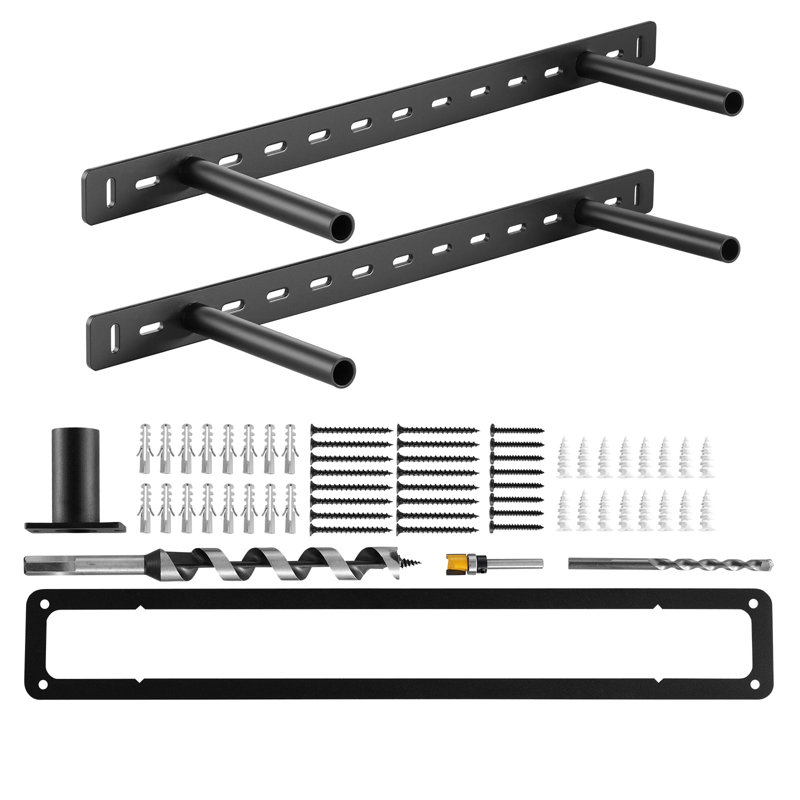 2 supports de tablette flottants robustes 22 pouces / 558,4 mm