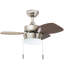 Ventilateur de plafond à DEL 3 pales avec ensemble d'éclairage inclus Ocean Breeze-623672057