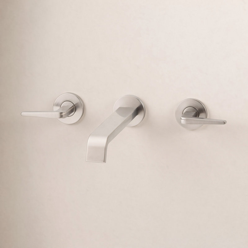 Drea Wall Mounted Tub Filler, Brushed Nickel