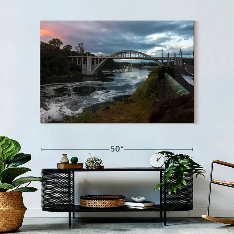 Lilie Dramatic Oregon Bridge, 34" H x 51" W