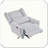 Power Swivel Recliner Upholstered 5-Star Base Comfortable Stylish Durable Practical Versatile-7055697