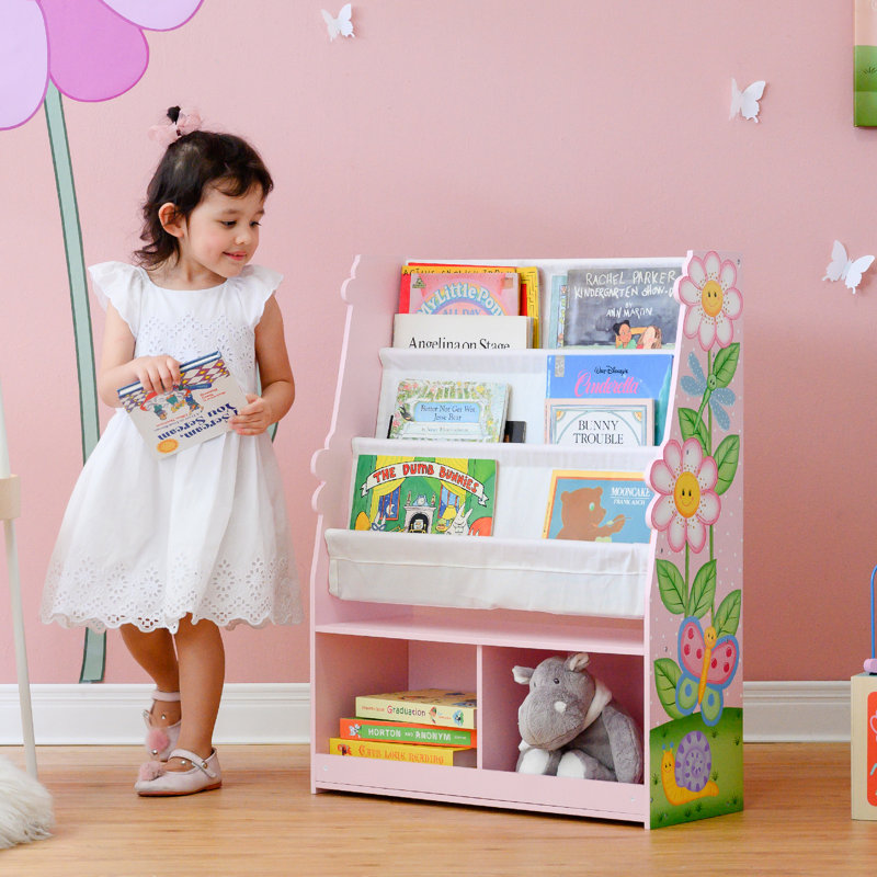 Teamson Kids Animals Display Bookshelf with Storage Drawer