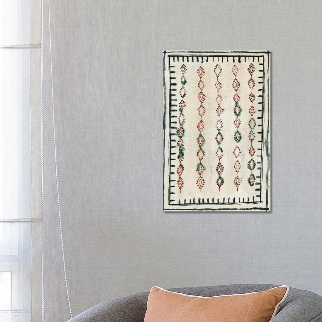 Moroccan Rug II by Albina Bratcheva - Wrapped Canvas Painting