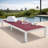 Marlin Modern Aluminum Outdoor Reclining Chaise Lounge - Weather-Resistant Sling Patio Chair for Poolside & Sunbathing-2070308403-2070308409