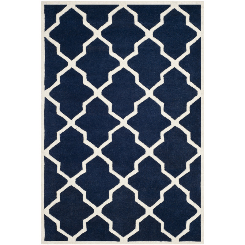 Carolene Hand Tufted Wool Geometric Rug, Rectangle 8' x 10'