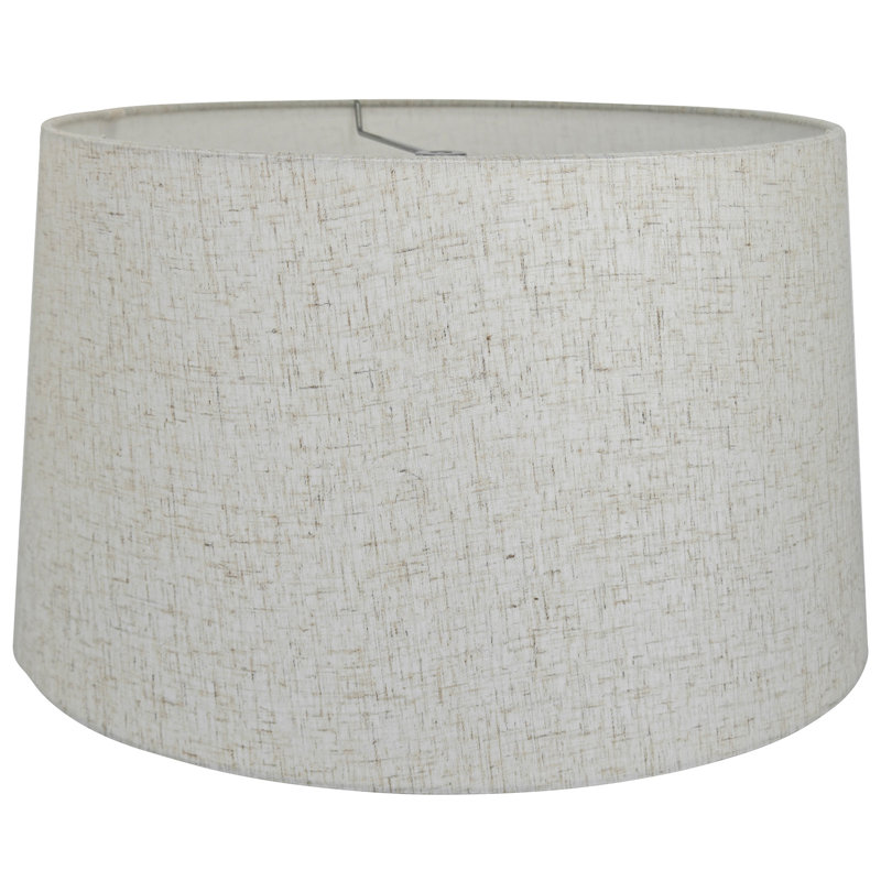 Abat-jour empire en lin 10 po H, Gris