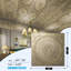 Carreaux de plafond tombant 24 po x 24 po, panneaux de plafond décoratifs en PVC, paquet de 12-113110530