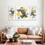 «Triangles Abstract Geometric», reproduction d'art sur toile-93060269