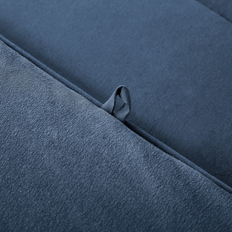 Box Stitch Comforter, Twin Comforter, Flint Stone Blue