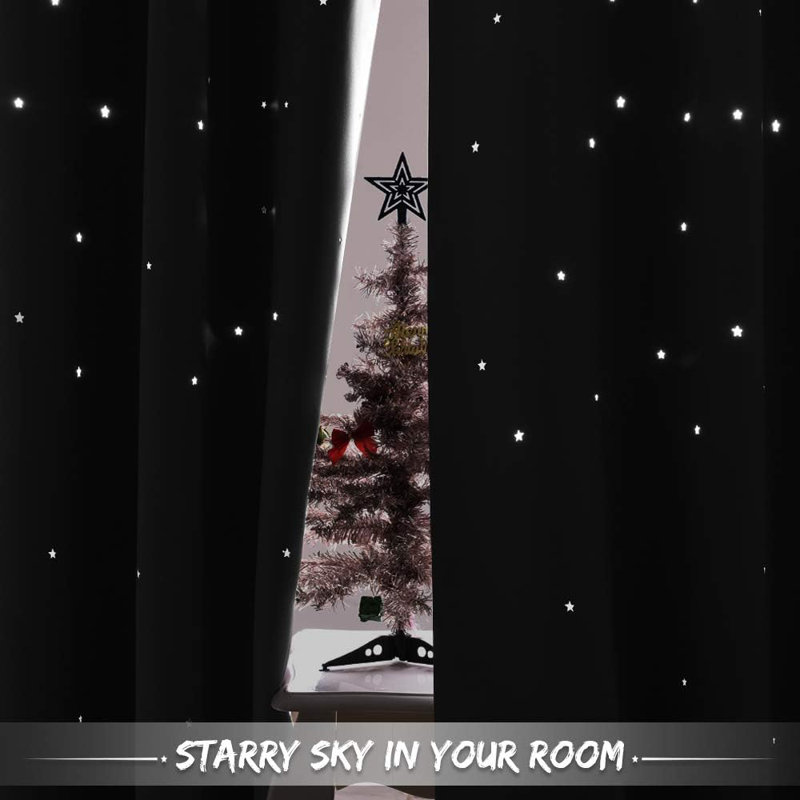 Rideau occultant Star, Blanc grisâtre, L 42 po x L 63 po