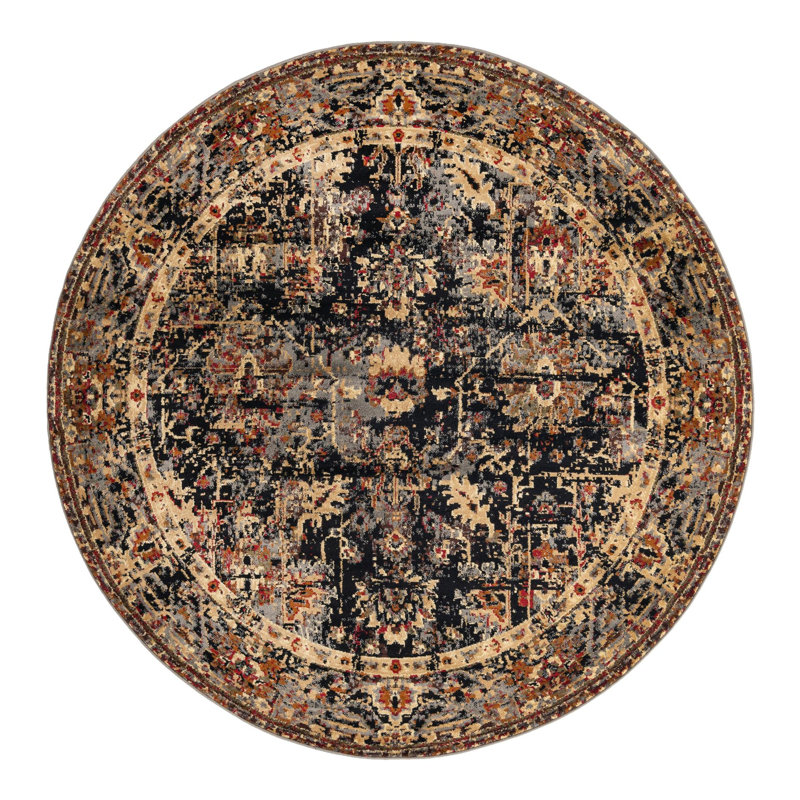 Alameda Abstract Indoor Rug, Round 7'1"