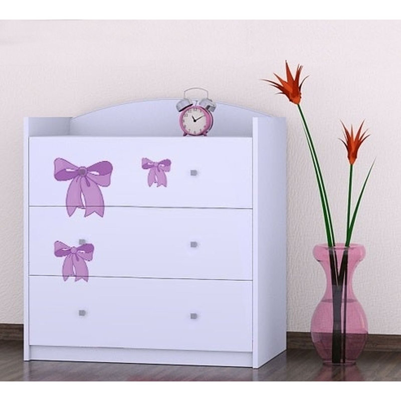 3 Drawer Chest, White