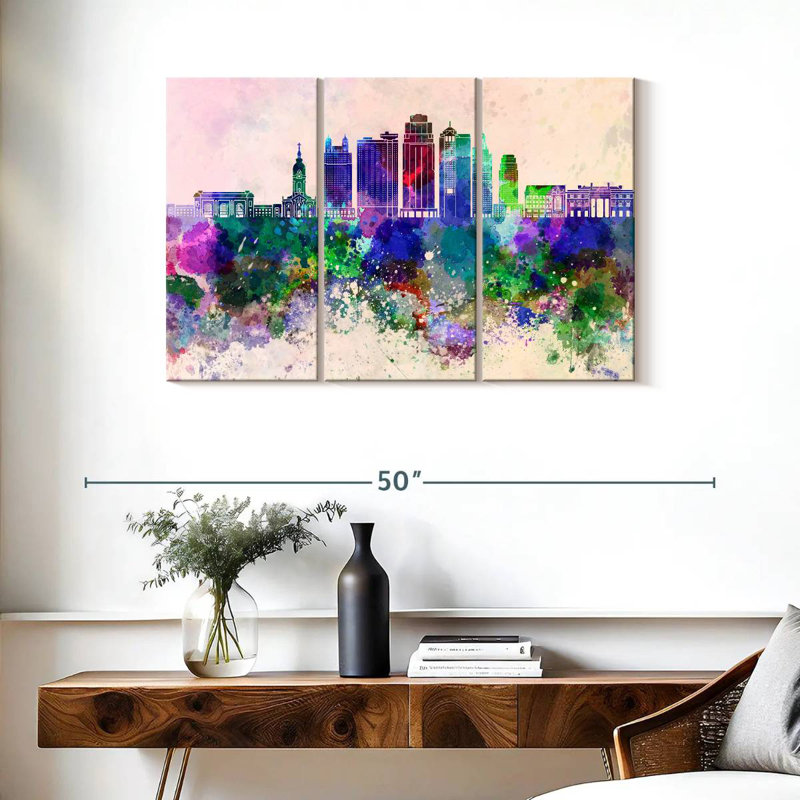Kansas City, 24" H x 38" W