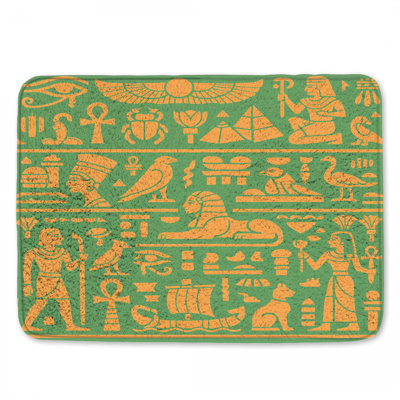 Ancient Egyptian Symbols Bath Mat