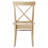 Dugazon Duante Solid Wood Cross Back Side Chair-1533713227