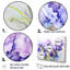 Mauve, iris, minimalisme, beauté, ensemble d'art mural iris-107743896-107743894