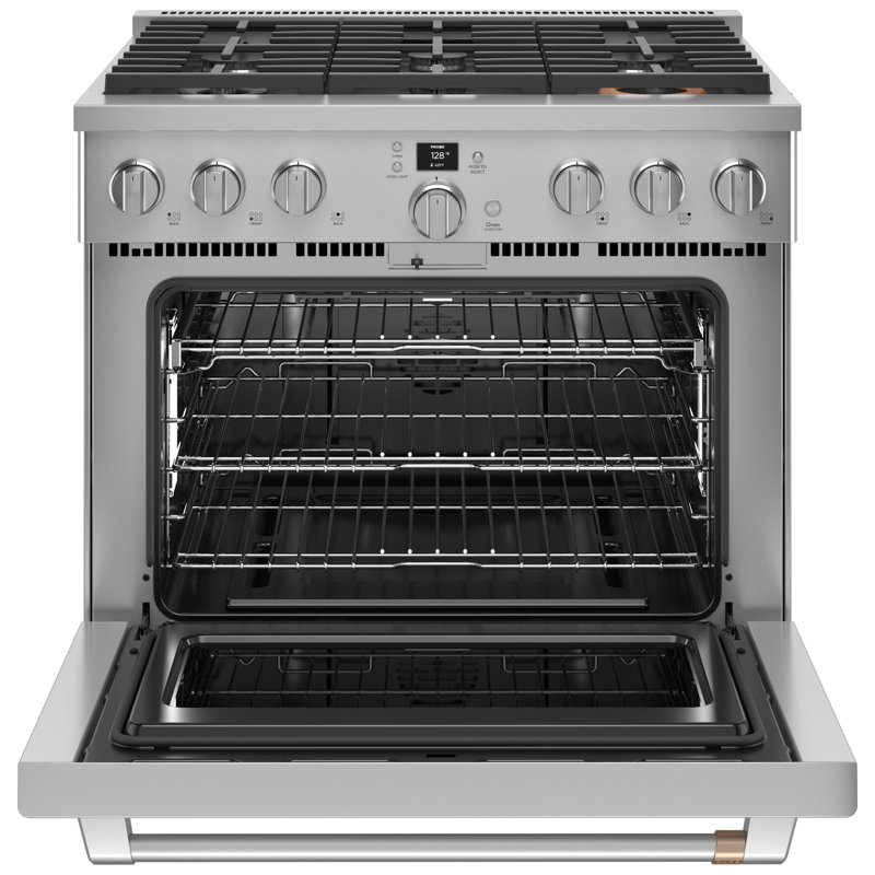 36" 6.2 cu. ft. Smart Slide-In Gas with Convection Oven, Stainless Steel