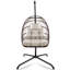 Fauteuil pivotant avec support en C-614204148