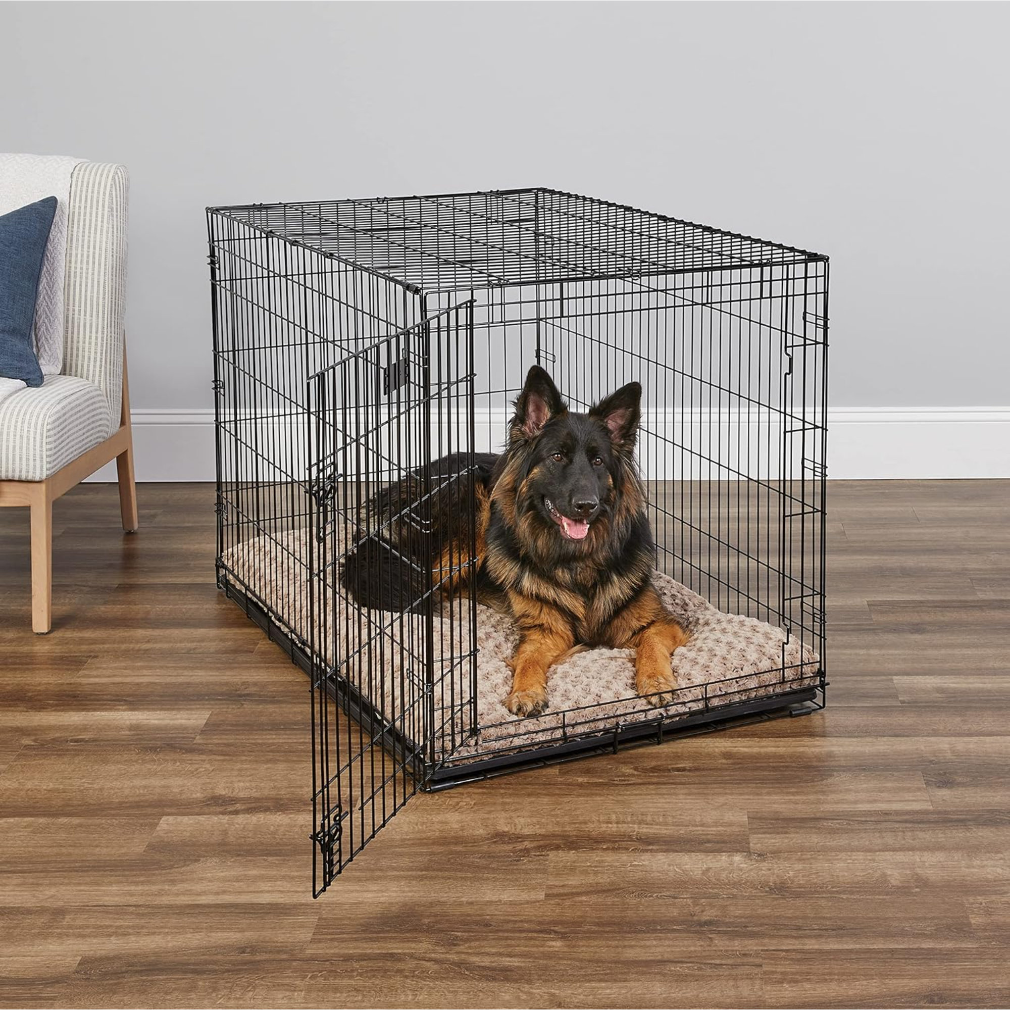 ToccoLeggero Newly Enhanced Single Door Icrate Dog Crate, Includes Leak ...
