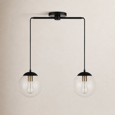 Calissa 2 Light Glass Dimmable Pendant