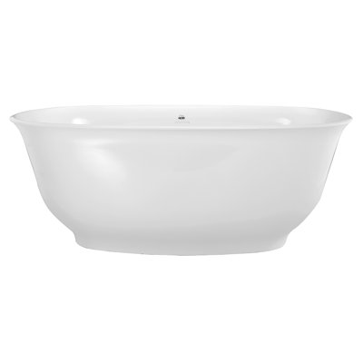 Liberty 63'' x 32'' Freestanding Soaking Solid Surface Bathtub