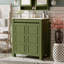 Meuble-lavabo de salle de bain avec lavabo, armoire de rangement avec porte à fermeture en douceur, tablette réglable-174991573
