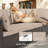 LAWNOOK Patio Furniture Set - All-Weather - 7 Piece Patio Outdoor Conversation Set, Modular Wicker Rattan Sectional Sofa for Backyard, Garden, Poolside, Balcony, Porch, Patio, Brown/Khaki-128969121