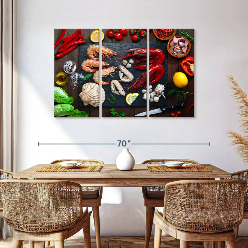 Yarlin Cooking Seafood, 36" H x 57" W