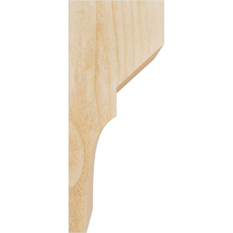 Corbeau Monterey, H 14 po x l 4 po x P 6 po, Sapin de Douglas, Sciage brut
