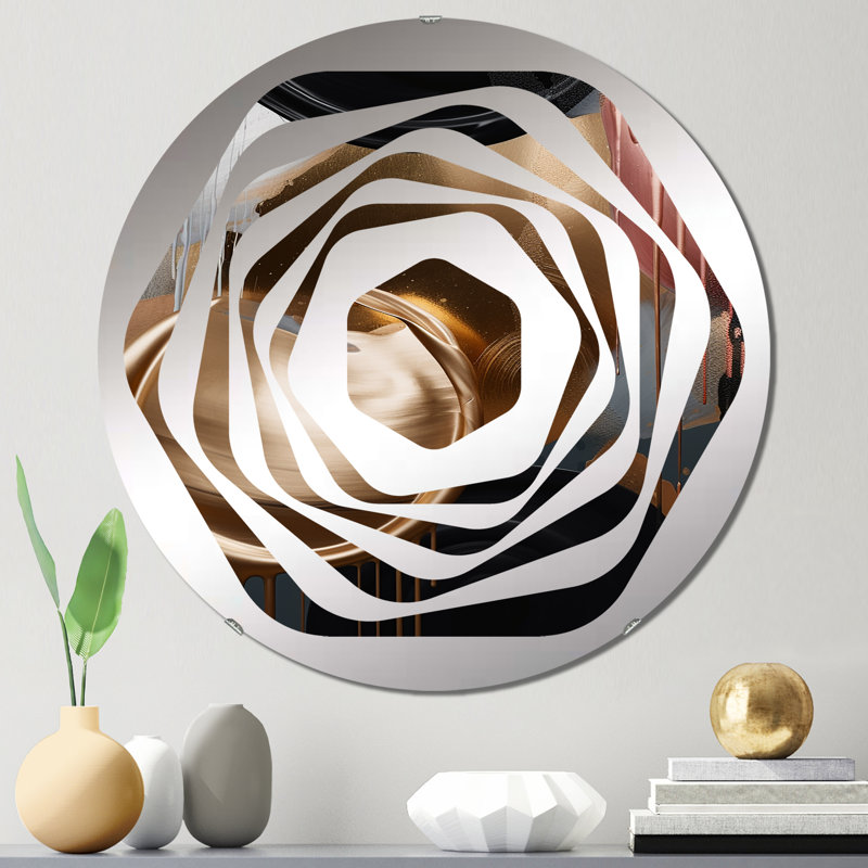 Creach - Miroir décoratif Amorphe, 23,6 po x 23,6 po