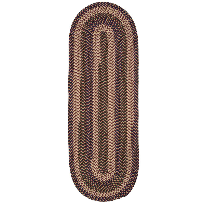 Tapis rouge intérieur / extérieur Tallassee, Ovale 2 pi x 11 pi