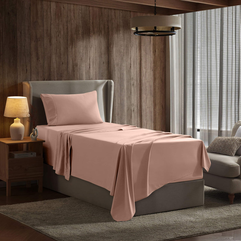 Ensemble de draps ultra doux et respirant Hotel Collection, Lit simple, Pêche