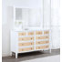 Commode 10 tiroirs avec miroir Clementa