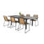 Alcot 6 - Person Acacia Patio Dining Set with Extendable Rectangular Table