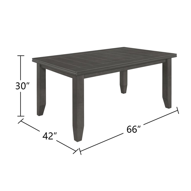 Table de salle à manger Tru, Gris