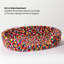 Lit pour animal en laine tricoté à la main MODWOOL l 32 po (multicolore)-106363874-106363872