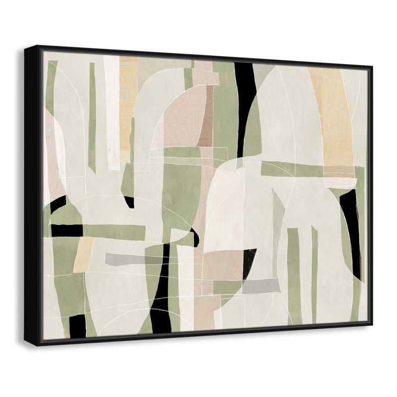 Brienne Sunny Barcelona - Toile à cadre flottant, Noir, L 41,5 po x H 31,5 po