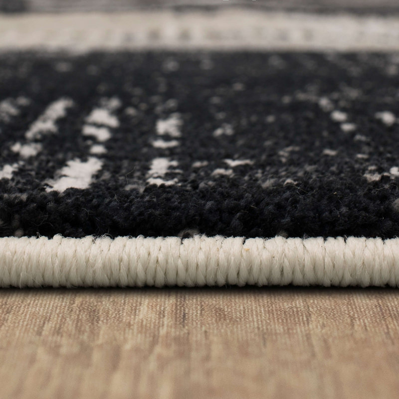 Karastan 5'3" x 7'10" Gray and Multicolor Abstract Wool Area Rug