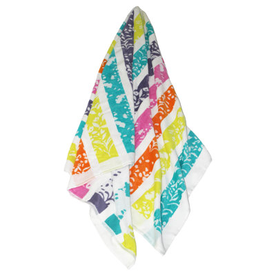 Azyriah 100% Cotton Jacquard Beach Towel
