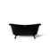 Artifacts 66" x 33" Freestanding Bath with Iron Black Exterior
